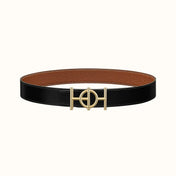 ULYSSE BELT BUCKLE & REVERSIBLE GINGER ORANGE LEATHER STRAP 38MM GOLD HARDWARE