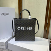 TRIOMPHE  32 BLACK IN PATTERN CALFSKIN