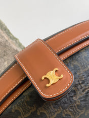 TRIOMPHE 24 BLACK PATTERN PRINTED CALFSKIN