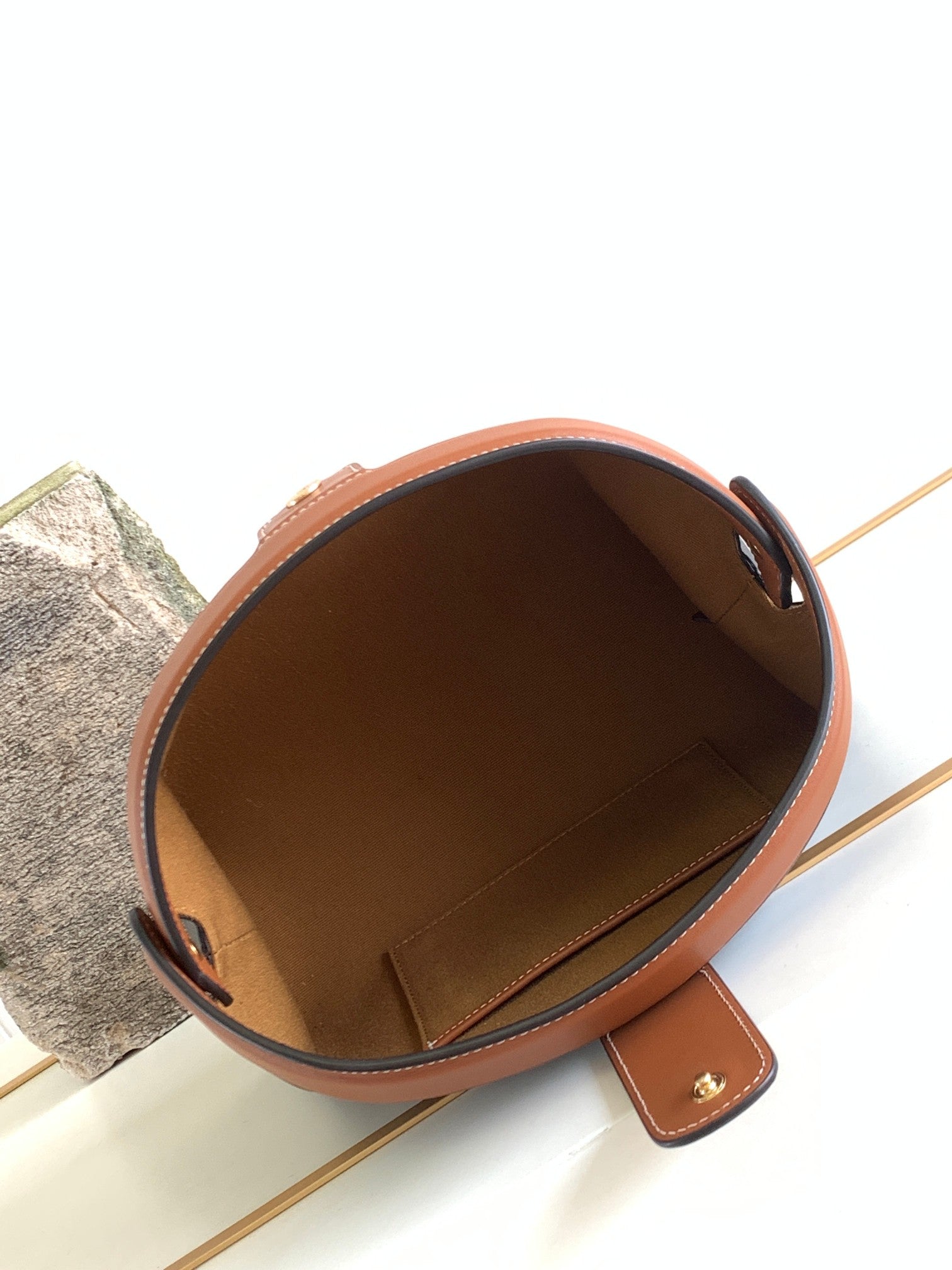 TRIOMPHE 24 BLACK PATTERN PRINTED CALFSKIN