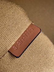 TRIOMPHE 24 BLACK PATTERN PRINTED CALFSKIN