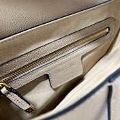 DIOR 26S SADDLE BAG 25 IN BEIGE CALFSKIN