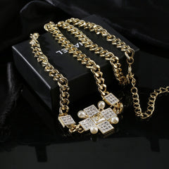 CHANEL 25S CHAIN BELT IN GOLD METAL 614478