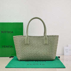 Large Cabat 45cm Light Green Lambskin Ghw