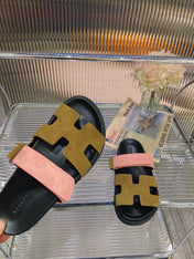 CHYPRE SANDAL ARMY MIX LIGHT PINK SUEDE