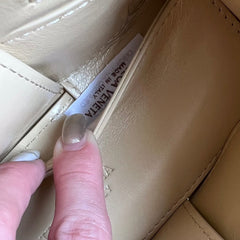 CANDY ARCO TOTE 20 IN BEIGE SOFT LAMBSKIN