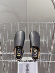 LW TOY SLIPPER BLACK CALFSKIN