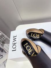 LW TOY SLIPPER BLACK CALFSKIN