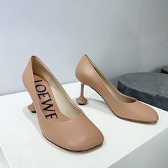 LW TOY PUMP 95 TAN CALFSKIN