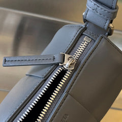 SMALL CYLINDER CASSETTE 21 IN LAVA GRAY CALFSKIN