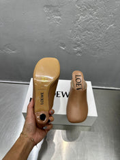 LW TOY MULE 55 TAWNY CALFSKIN