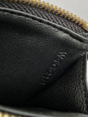 TRIOMPHE 9 WALLET TWO-IN-ONE BLACK CALFSKIN