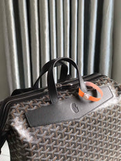 CISALPIN BACKPACK 43 IN BLACK GOYARDINE CANVAS AND CALFSKIN