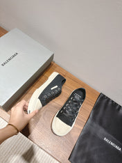 BALENCIAGA 25S SNEAKER IN BLACK CANVAS