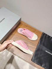 BALENCIAGA 25S SPORT CLOGS IN PINK CANVAS