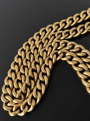 CRUSH LARGE TOTE BAG 46 IN BLACK CRUSHED CALFSKIN GOLD HARDWARE