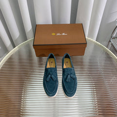 LP SUMMER WALK TASSELS LOAFERS AEGEAN SUEDE