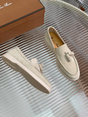 LP SUMMER WALK TASSELS LOAFERS BEIGE SUEDE