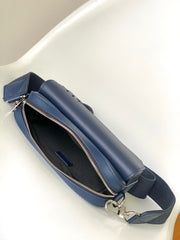 LV 25S FASTLINE MESSENGER BAG 23 IN DARK BLUE CALFSKIN