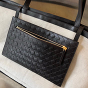 FLIP FLAP 38 IN WHITE CANVAS AND BLACK CALSKIN