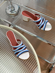 LP SPRIGHTLY CHARMS MID-SANDAL SKY CALFSKIN