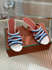 LP SPRIGHTLY CHARMS MID-SANDAL SKY CALFSKIN