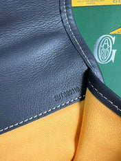 SAINT LÉGER BACKPACK 35 IN BLACK GOYARDINE CANVAS AND CALFSKIN WITH CARTOON PATCH