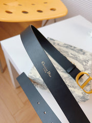 DIOR 25S BELT 30 MM IN BLACK CALFSKIN 613181