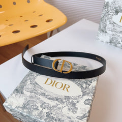 DIOR 25S BELT 20 MM IN BLACK CALFSKIN 613183