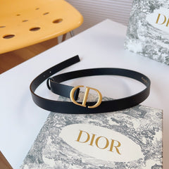 DIOR 25S BELT 20 MM IN BLACK CALFSKIN 613184