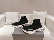 BALENCIAGA 25S SPEED TRAINER SNEAKERS 55 MM IN BLACK KNIT STYLE 4