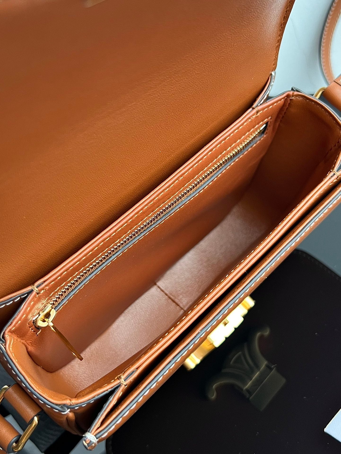 TRIOMPHE TEEN 18 CINNAMON BROWN COWHIDE