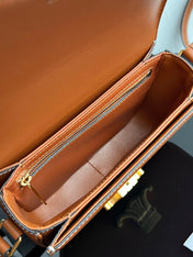 TRIOMPHE TEEN 18 CINNAMON BROWN COWHIDE