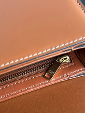 TRIOMPHE TEEN 18 CINNAMON BROWN COWHIDE