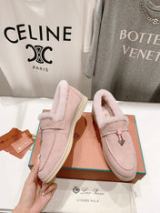 LP SUMMER CHARMS WALK LOAFERS LIGHT PINK FLEECE