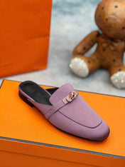 OZ Mule Purple Silk Thick Cloth/Sheepskin