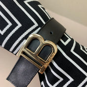 BALMAIN 26S HIGH-TOP BOOTS 105 MM IN BLACK AND WHITE FLYKNIT STYLE 5