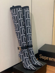 BALMAIN 26S HIGH-TOP BOOTS 105 MM IN BLACK AND WHITE FLYKNIT STYLE 5