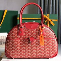 SAINT JEANNE BAG 35 IN RED GOYARDINE CANVAS AND CALFSKIN