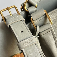 TRIOMPHE 37 SOFT CALFSKIN HANDBAG EICRU BEIGE