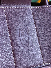 SAIGON SOUPLE BAG 34 IN BURGUNDY RED GOYARDINE CANVAS AND CALFSKIN