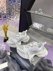 3XL SNEAKER IN SILVER MIX WHITE MESH AND POLYURETHANE