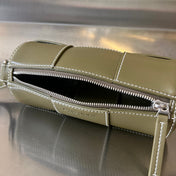 SMALL CYLINDER CASSETTE 21 IN TOBACCO BROWN CALFSKIN