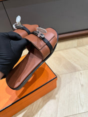 GABRIEL SANDAL CINNAMON CALFSKIN