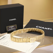 CHANEL 26S BELT 30 MM IN GOLD CALFSKIN 658429