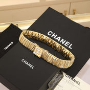 CHANEL 26S BELT 30 MM IN GOLD CALFSKIN 658429
