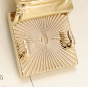 CHANEL 26S BELT 30 MM IN GOLD CALFSKIN 658429