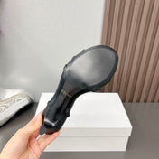 CUIR TRIOMPHE SANDAL IN LAMBSKIN BLACK