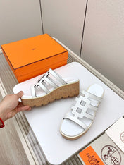 ISABELLA 30 SANDAL IN WHITE CALFSKIN
