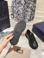 GG ACE 30 SUPREME TRAINER BLACK CALFSKIN